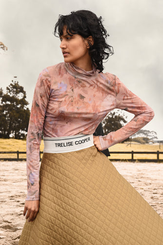 Trelise Cooper Neck Of The Woods Top - Peach Floral  Hyde Boutique   