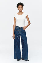 Load image into Gallery viewer, Marle Tie Curve Seam Jean - Heritage Blue Hyde Boutique
