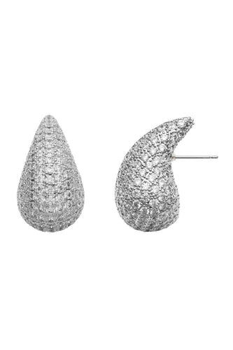 Amber Sceats Tahiti Earrings - Crystal  Hyde Boutique   