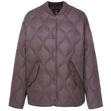 Load image into Gallery viewer, Moke Talei Women Quilt Bomber - Cocoa Powder Apparel > Women > Clothing > Jackets > Bomber Jackets > Quilted Bomber Jackets > Moke Hyde Boutique
