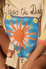 Load image into Gallery viewer, Sabbi The Seas The Day Raglan Tee - Mustard Apparel > Women > Clothing > Shirts &amp; Tops > Tops > Raglan T-Shirts > Sabbi Hyde Boutique
