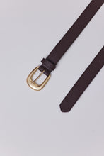 Load image into Gallery viewer, Marlow The Essential Belt - Chocolate/Gold Hyde Boutique
