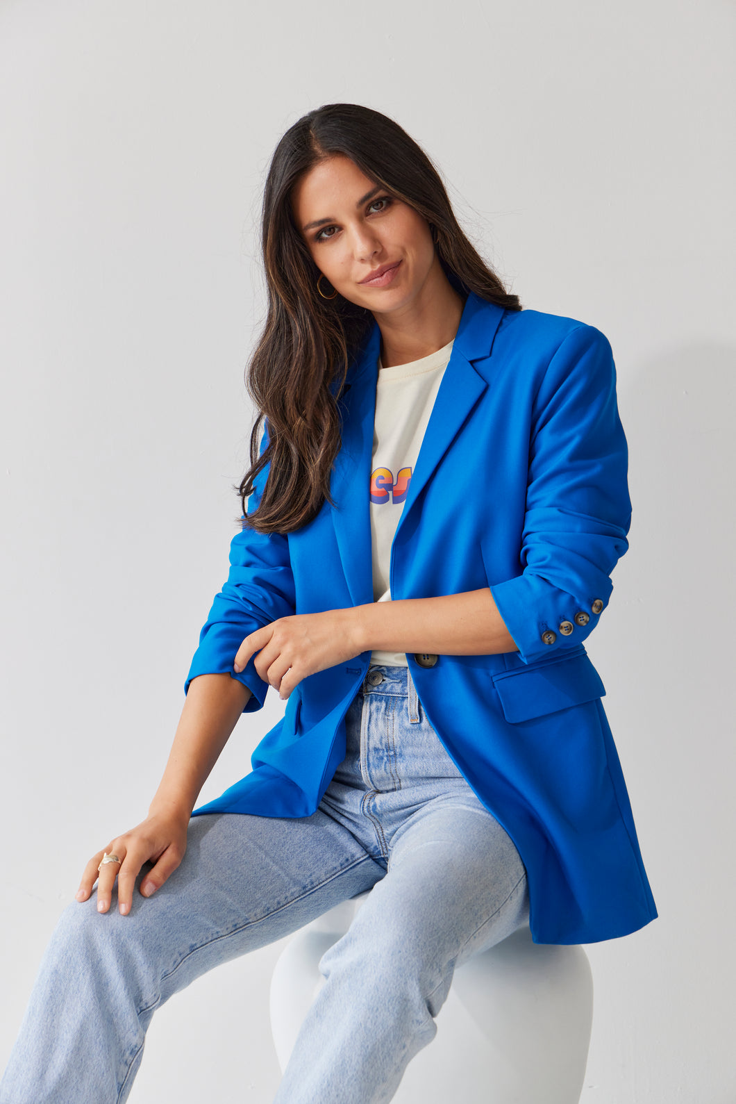 Tuesday Label King Blazer - Electric Blue  Hyde Boutique   