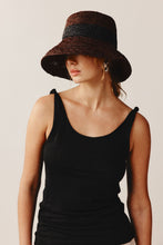 Load image into Gallery viewer, Marle Kuia Hat - Chocolate / Black Straw Raffia  Hyde Boutique   
