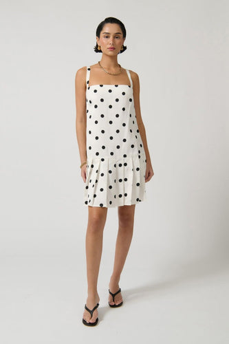 ONTE Vera Dress - White/Black Hyde Boutique