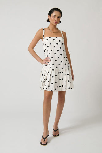 ONTE Vera Dress - White/Black Hyde Boutique