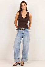 Load image into Gallery viewer, Among The Brave Vale V Neck Rib Tank - Chocolate Arriving Thursday
