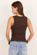 Load image into Gallery viewer, Among The Brave Vale V Neck Rib Tank - Chocolate Arriving Thursday
