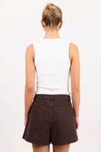 Load image into Gallery viewer, Among The Brave Vale V Neck Rib Tank - White Arriving Thursday
