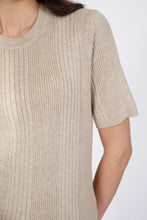 Load image into Gallery viewer, Marlow Vero Knit Tee - Oat Apparel > Women > Clothing > Knitwear > Knit Tops > Short Sleeve Knit Tops > Marlow Hyde Boutique
