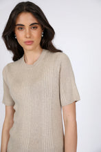 Load image into Gallery viewer, Marlow Vero Knit Tee - Oat Apparel > Women > Clothing > Knitwear > Knit Tops > Short Sleeve Knit Tops > Marlow Hyde Boutique
