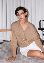 Load image into Gallery viewer, Viktoria &amp; Woods Hart Merino Cardigan - Wicker Marl Apparel > Women > Clothing > Knitwear > Cardigans > Viktoria and Woods Hyde Boutique
