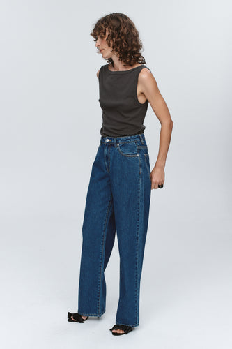 Marle Wide Leg Jean - Washed Indigo Hyde Boutique