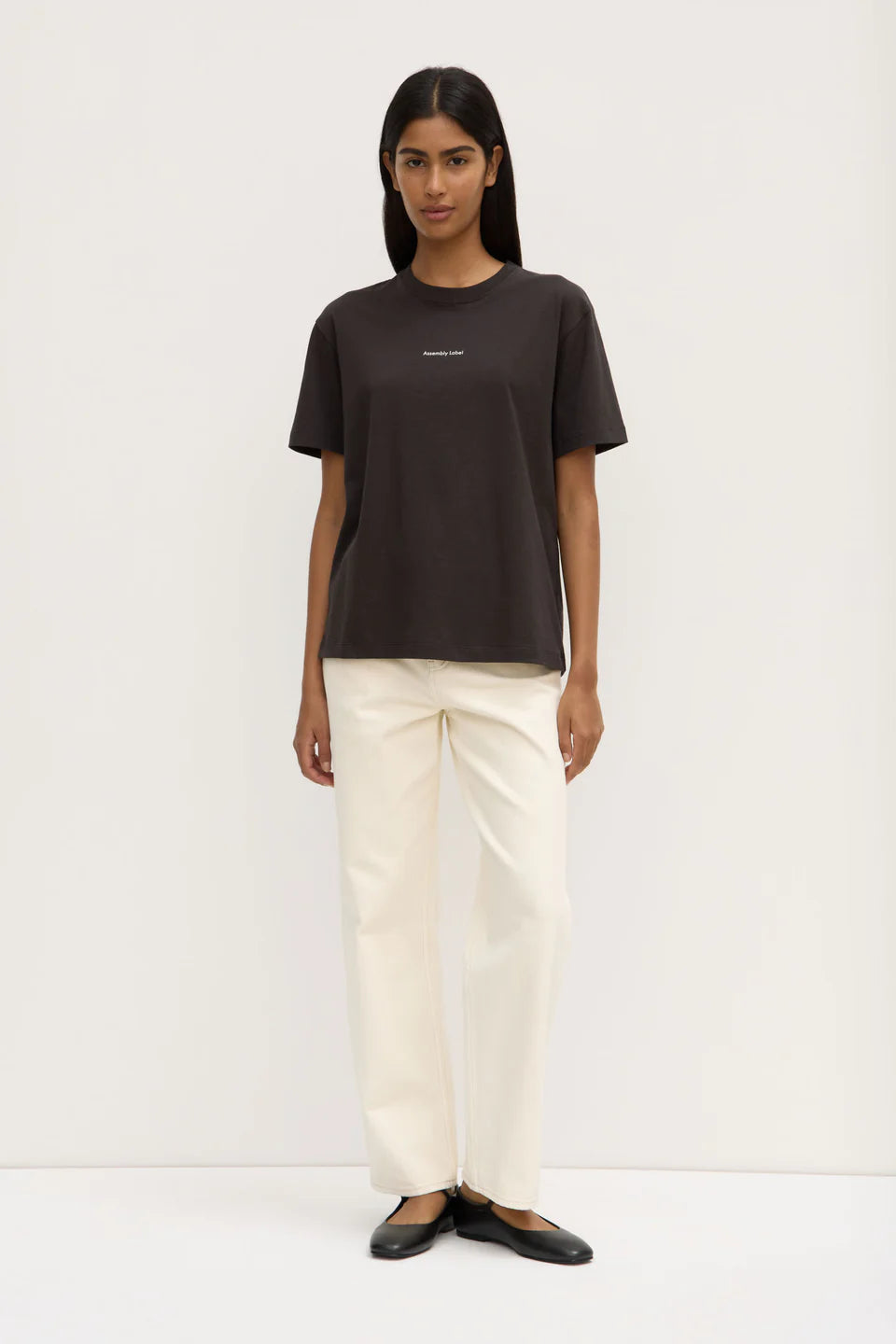 Assembly Label Atelier Logo Tee - Washed Black ARRIVING MID DEC