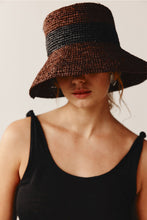 Load image into Gallery viewer, Marle Kuia Hat - Chocolate / Black Straw Raffia  Hyde Boutique   
