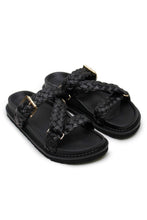 Load image into Gallery viewer, La Tribe Aki Sandal - Black/Gold Hyde Boutique
