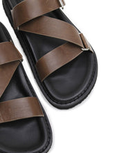 Load image into Gallery viewer, La Tribe Aki Slide - Khaki Hyde Boutique
