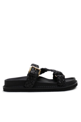 La Tribe Aki Sandal - Black/Gold Hyde Boutique