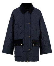 Load image into Gallery viewer, Barbour Aldburgh Quitled Jacket - Navy/Dress Tartan Hyde Boutique
