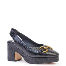 Load image into Gallery viewer, Kathryn Wilson Arielle Slingback - Black Croc  Hyde Boutique   
