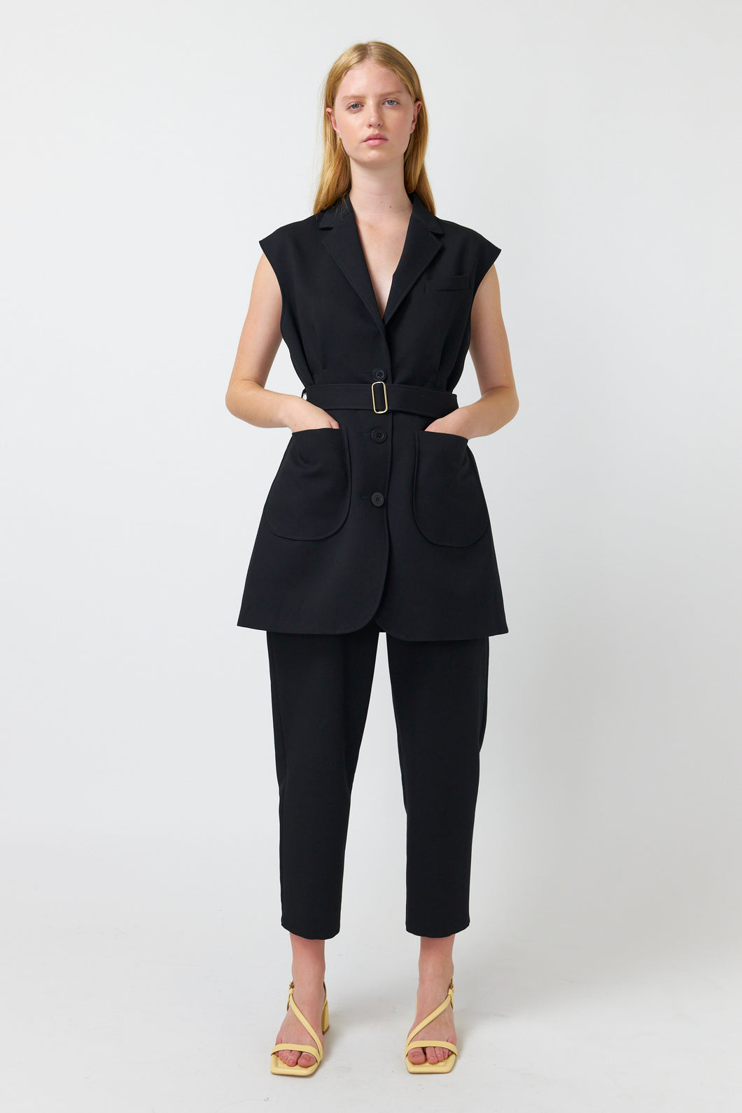 Kate Sylvester Valora Vest - Black  Hyde Boutique   