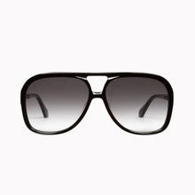 Load image into Gallery viewer, Valley Eyewear Bang - Gloss Black w. Gold Metal Trim/Black Gradient Lens Hyde Boutique
