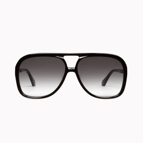 Valley Eyewear Bang - Gloss Black w. Gold Metal Trim/Black Gradient Lens Hyde Boutique