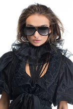 Load image into Gallery viewer, Valley Eyewear Bang - Gloss Black w. Gold Metal Trim/Black Gradient Lens Hyde Boutique
