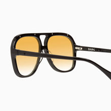 Load image into Gallery viewer, Valley Eyewear Bang Gloss Black w. Matte Black Metal / Orange Gradient Lens Hyde Boutique
