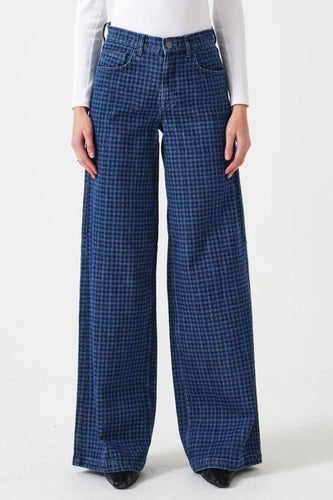Seventy & Mochi Bay Jean - Houndstooth Idaho Hyde Boutique