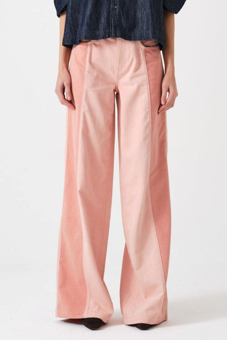 Seventy & Mochi Two Tone Bay Jean - Powder Pink Hyde Boutique