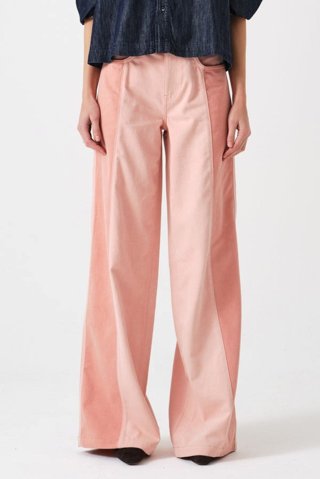 Seventy & Mochi Two Tone Bay Jean - Powder Pink Hyde Boutique