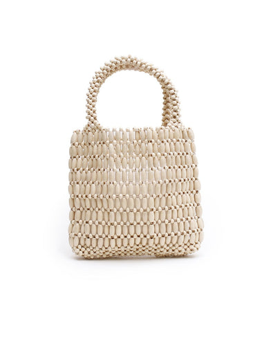 La Tribe Beaded Bag - Bone  Hyde Boutique   