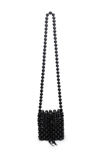 La Tribe Beaded Crossbody Bag - Black Hyde Boutique