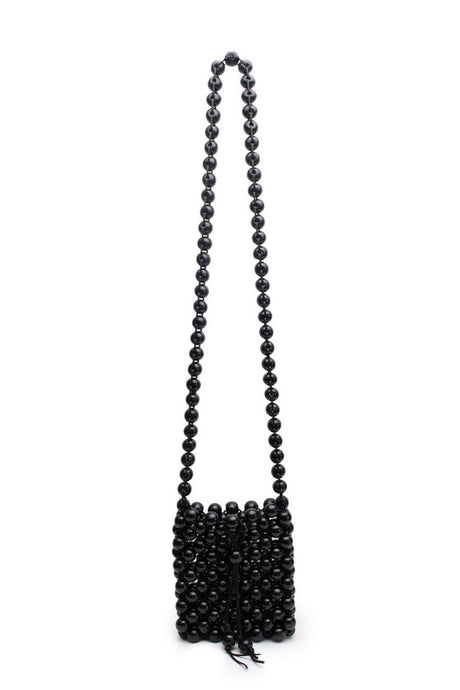 La Tribe Beaded Crossbody Bag - Black Hyde Boutique