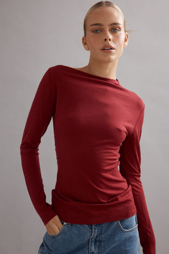 Caitlin Crisp Beau Merino - Maroon Hyde Boutique