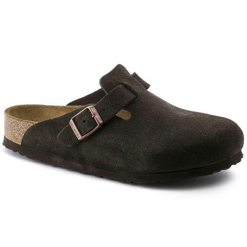 Birkenstock Boston SFB Suede Leather (Regular) - Mocha  Hyde Boutique   