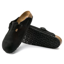 Load image into Gallery viewer, Birkenstock Boston SFB Suede (Regular) - Black  Hyde Boutique   
