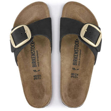 Load image into Gallery viewer, Birkenstock Madrid Big Buckle Nubuck (Regular) - Black Hyde Boutique
