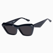 Load image into Gallery viewer, Valley Eyewear Piaf - Gloss Black w. Silver Metal / Black Lens Hyde Boutique
