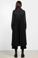 Load image into Gallery viewer, Repertoire Pierre Long Pleated Shirt - Black  Hyde Boutique   
