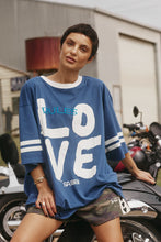 Load image into Gallery viewer, Sabbi The Very Oversized Love Revolution Tee - Blue  Hyde Boutique   
