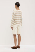 Load image into Gallery viewer, Assembly Label Bonne Long Sleeve Tee - White/Tan Hyde Boutique
