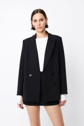 Mossman Boston Double Breasted Blazer - Black | PRE ORDER Hyde Boutique