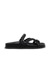 Load image into Gallery viewer, La Tribe Braided Sandal - Black  Hyde Boutique   
