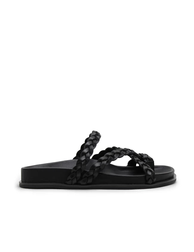 La Tribe Braided Sandal - Black  Hyde Boutique   