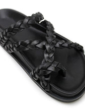 Load image into Gallery viewer, La Tribe Braided Sandal - Black  Hyde Boutique   
