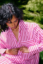 Load image into Gallery viewer, Aston Studio Buddy Shirt - Magenta Stripe Hyde Boutique
