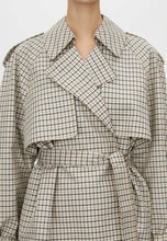 Load image into Gallery viewer, Camilla and Marc Burdoch Check Trench Jacket - Birch Check Hyde Boutique
