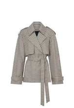 Load image into Gallery viewer, Camilla and Marc Burdoch Check Trench Jacket - Birch Check Hyde Boutique
